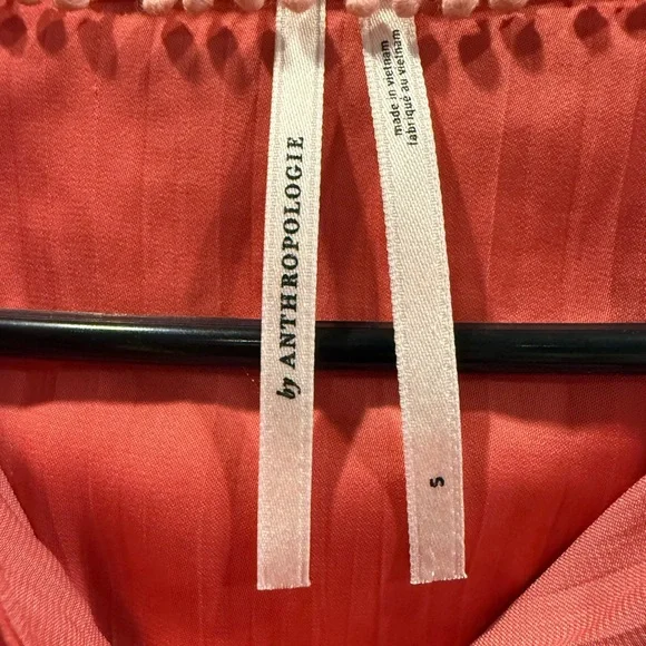 Anthropologie Pink Blouse Size Small - Picture 3 of 6
